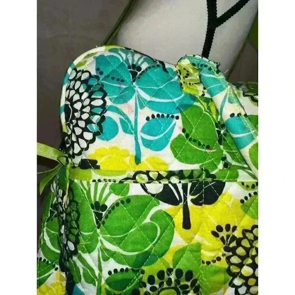 Vera Bradley Colorful Limes Up‎ Green Floral Large Duffle Bag Spacious & Stylish - Picture 3 of 16